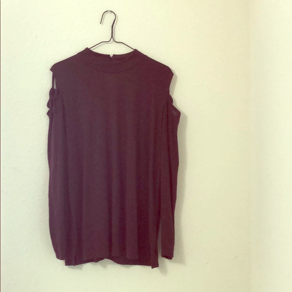 Dark Red Blouse